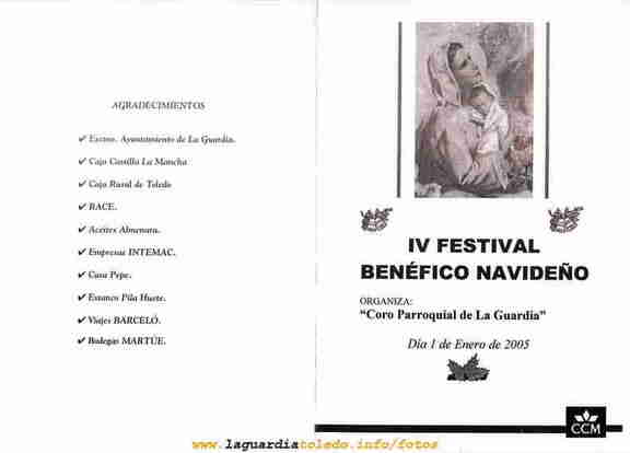 Festival Benéfico Navideño en favor de Manos Unidas 2005