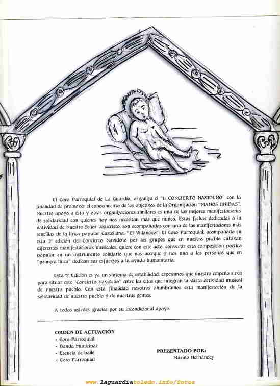 Festival Benéfico Navideño en favor de Manos Unidas 2002