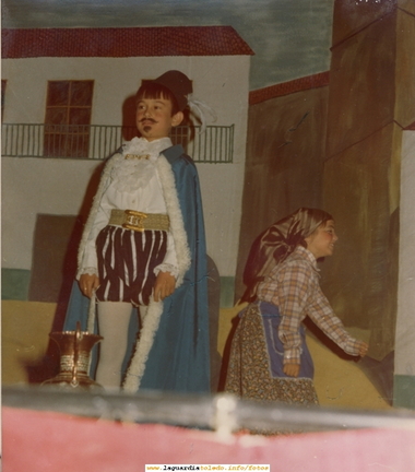 Teatro en la ermita de Jesús. Actor Juan Luis Redajo