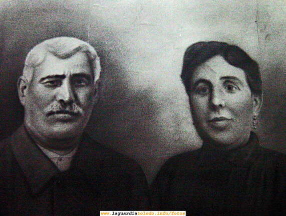 Lino Martínez "El Sastre" y Natividad Barajas, comerciantes 1920.