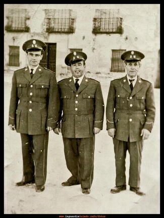 Alguaciles años 50 El Quinto, el Churrero y el tio Pelines.