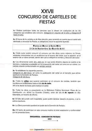 XXVII Concurso de carteles de fiestas