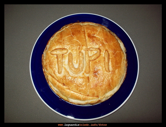 Pastel de puerros (con dedicatoria)