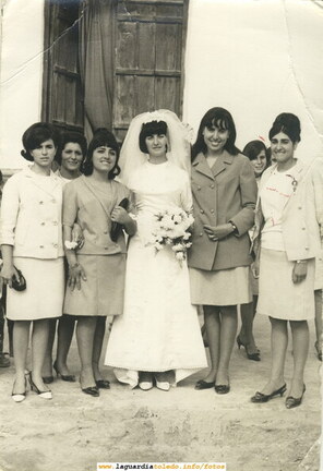 Tomasa Oliva el día de su boda. Año ?