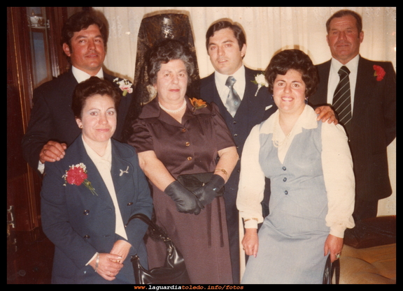 Familia Huete Hernández en la boda de Jesús Huete