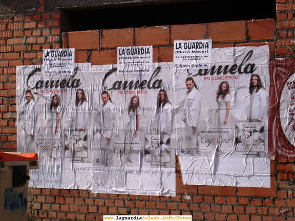 Cartel anunciador de la actuación estelar en nuestras próximas Fiestas Patronales