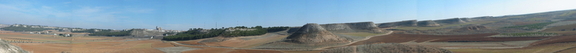 Panorámica 180º desde la cima del cerro del Atalaya mirando a La Guardia