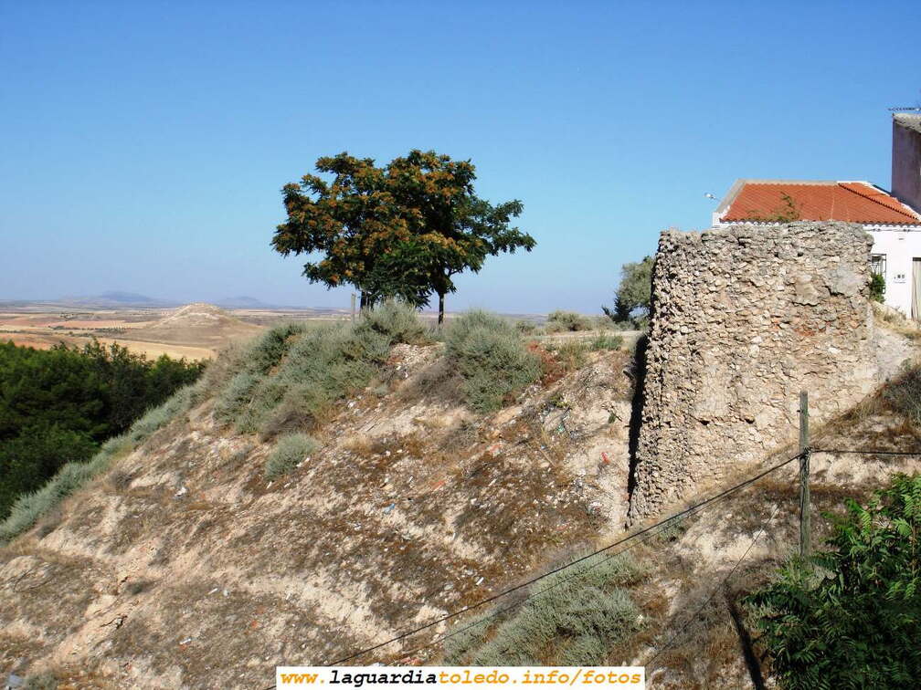 Vista del Castillo y del Cerro de la Atalaya desde las Cercas del Cura