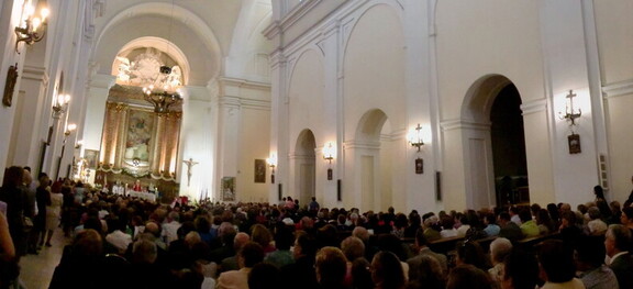 Foto panorámica de la Iglesia de la Guardia el 25 de Septiembre de 2010