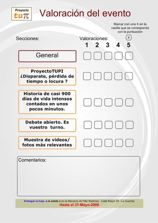 Presentacion pública de ProyectoTUPI