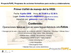 Primera sesión del Programa de acciones formativas para socios y colaboradores.