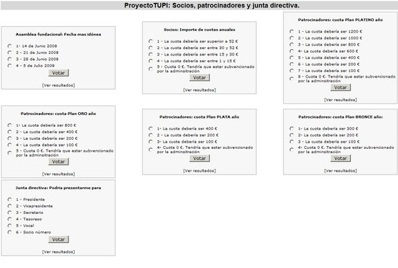 Encuesta que Proyecto Tupi ha insertado en web sobre la asociación cultural. Pincha en el enlace inferior para participar en dicha encuesta