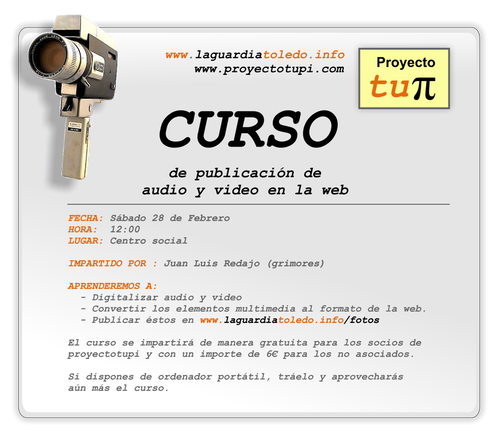 Curso de publicación de audio y vídeo en la web