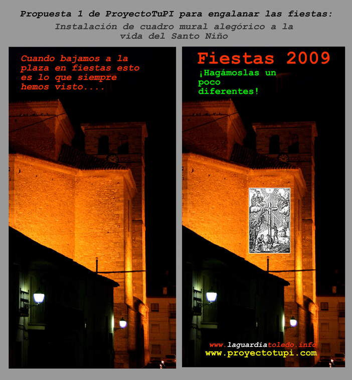 Propuesta 2 de ProyetoTupi para engalanar las fiestas presentada a la cofradía del Santo Niño en el cabildo. 25 de julio 2009