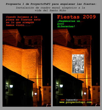 Propuesta 2 de ProyetoTupi para engalanar las fiestas presentada a la cofradía del Santo Niño en el cabildo. 25 de julio 2009