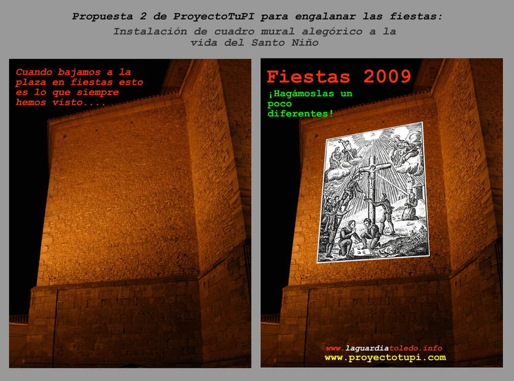 Propuesta 2 de ProyetoTupi para engalanar las fiestas presentada a la cofradía del Santo Niño en el cabildo. 25 de julio 2009