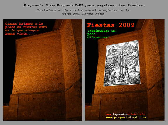 Propuesta 2 de ProyetoTupi para engalanar las fiestas presentada a la cofradía del Santo Niño en el cabildo. 25 de julio 2009