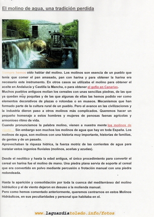 Los Molinos de Agua, Página 1