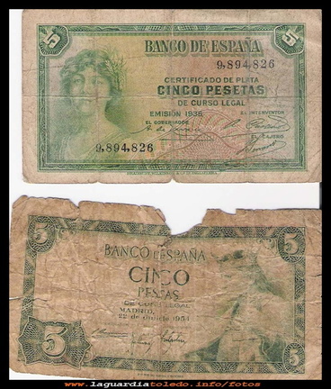 5 pesetas