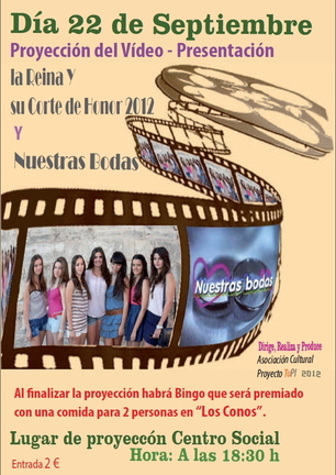 Cartel anunciador de la proyección del día 22 de Septiembre