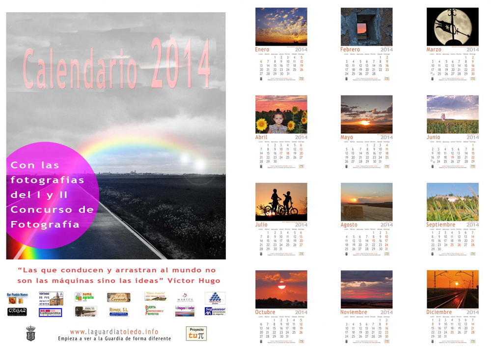 Calendario 2014 de Proyecto Tupi