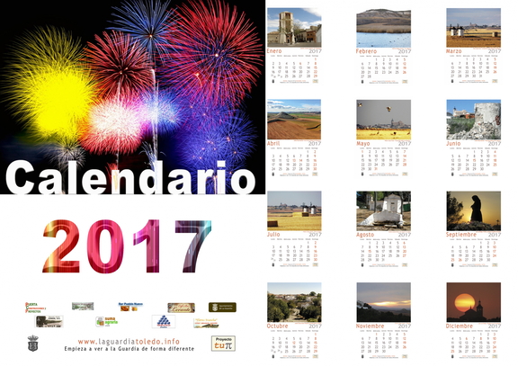 Calendario 2017 ya a la venta. Precio 5€