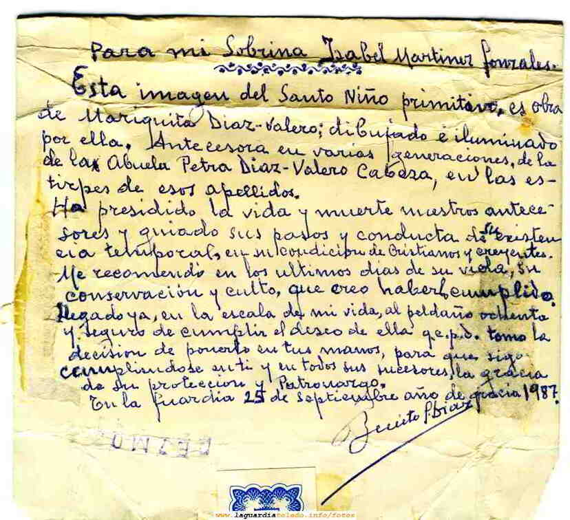 Grabado de 1776 carta de donación