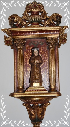 Imagen del Santo Niño hecha a mano.