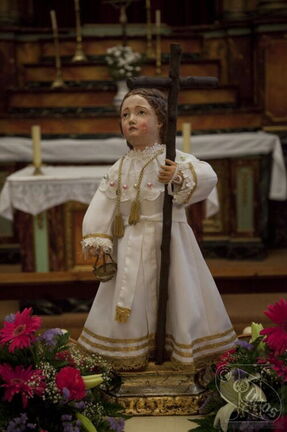 Imágen del Santo Niño de la Iglesia de San Andrés en Toledo en procesión. 23 de Mayo de 2010