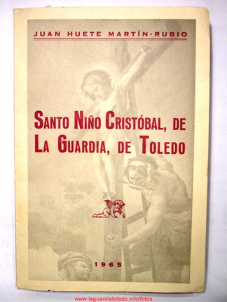 Portada del libro S. Niño Cristóbal de La Guardia (historia del S. Niño contada en verso)