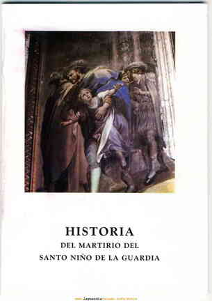 Historia del Santo Niño de 1785 por D. Martín Matínez Moreno reimpresión de 2004 Portada