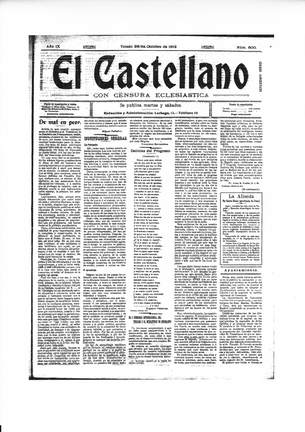 EL CASTELLANO, 26-10-1912
