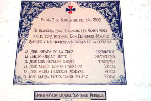 7 de Septiembre de 2007. Placa conmemorativa de la inauguración de la Plataforma remodelada.