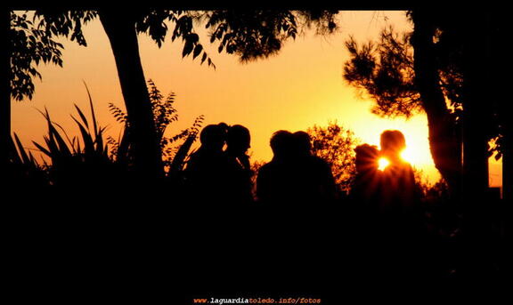 Atardecer de paseo y charla en el Cerro. 18 de julio de 2009