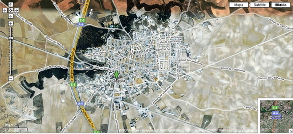 3 de Marzo de 2007. La Guardia vista desde el Google Earth en su versión web, llamada Google Maps