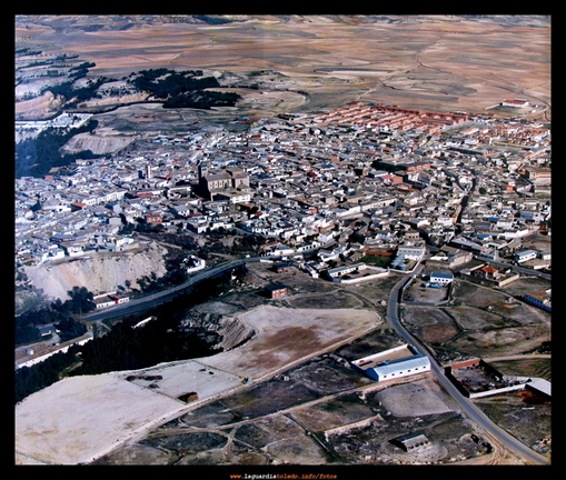 Vista arérea de La Guardia sobre los años 80