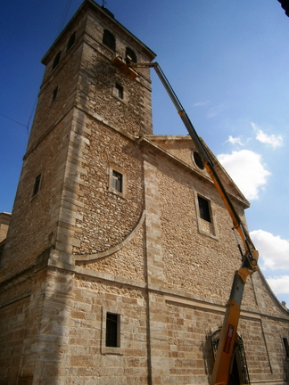 Reparación del reloj de la iglesia. Septiembre 2018