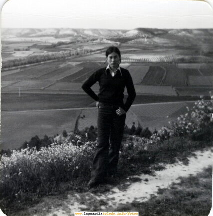 Foto típica en el Santo Niño. Años 70