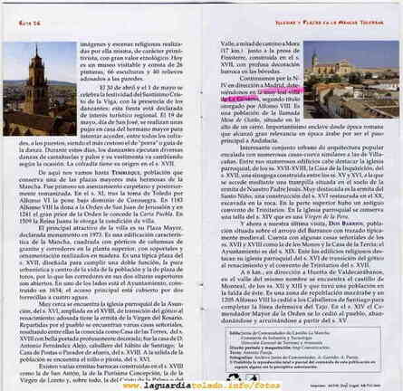 Fitur 2006 Guia de iglesias y plazas en La Mancha toledana (referencia a La Guardia)