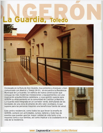 Presentación de la residencia de mayores en la revista de la Fundación Gerón
