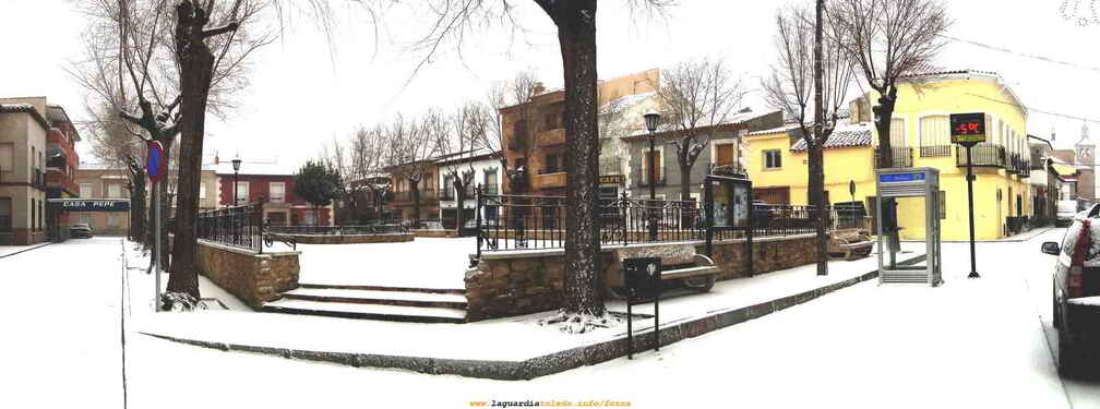 La Glorieta nevada mañana del 29 de Enero de 2006