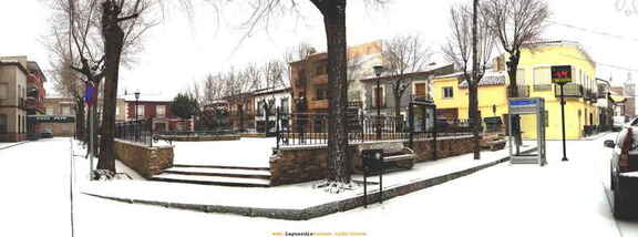 La Glorieta nevada mañana del 29 de Enero de 2006