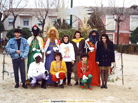 Navidad, sobre 1990. Los Reyes Magos y Pajes