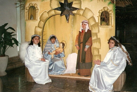 Portal de belén de la iglesia , año 1994