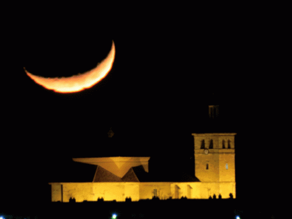 Puesta de la luna