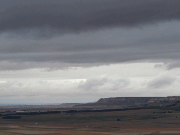 Nubes desde el paseo del Norte en la Nochevieja de 2015