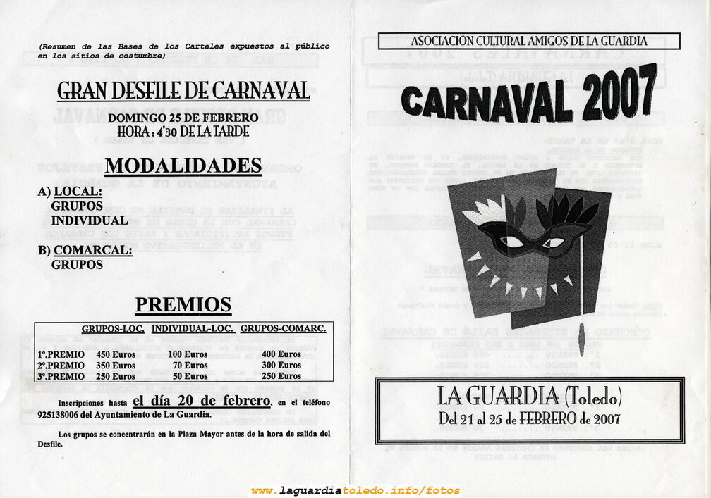 Programa del Carnaval 2007 (1/2)