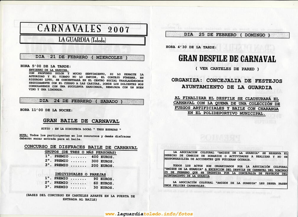 Programa del Carnaval 2007 (2/2)