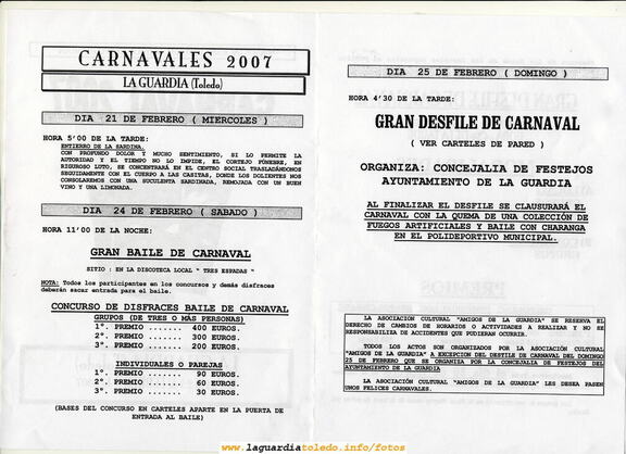 Programa del Carnaval 2007 (2/2)
