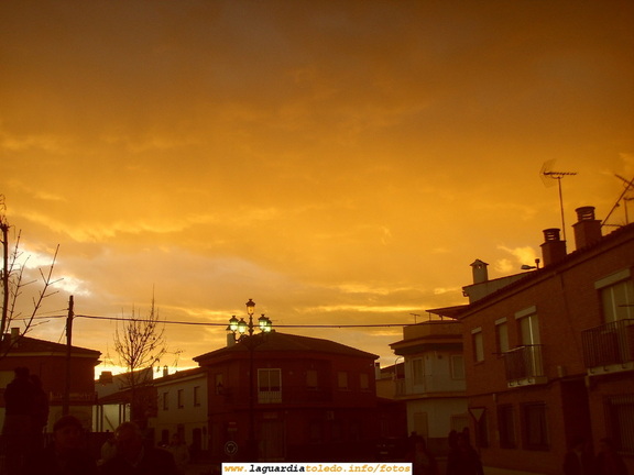25 de Febrero de 2007. Puesta de sol desde las Casitas al acabar el desfile de Carnaval